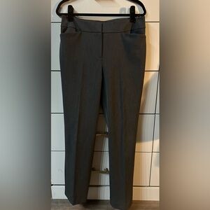 Ann Taylor Factory Signature Flat Front  Dress Pants Dark Gray Size 8